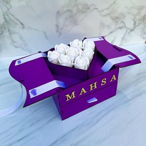 باکس سوپرایز قلبی بنفش کد 1424